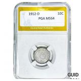 1912-D Barber Dime PGA MS64