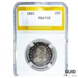 1822 Capped Bust Half Dollar PGA F15
