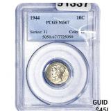 1944 Mercury Silver Dime PCGS MS67