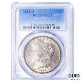 1884-O Morgan Silver Dollar PCGS MS64