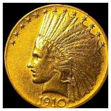1910 Indian Head $10 Gold Eagle CLOSELY  UNCIRCUL