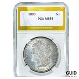 1890 Morgan Silver Dollar PGA MS64