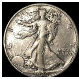 1920 Silver Half Dollar Walking Liberty NEARLY UNC