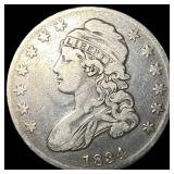 1834 Capped Bust Half Dollar 50C ABOUT UNCIRCULATE