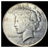1924-S Silver Peace Dollar CLOSELY UNCIRCULATED