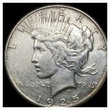 1925-S Silver Peace Dollar CLOSELY  UNCIRCULATED