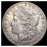 1892-S Morgan Silver Dollar NEARLY  UNCIRCULATED
