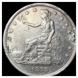 1878-S Silver Trade Dollar NEARLY UNCIRCULATED