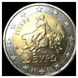 2002 Greece Bi-Metallic 2 Euro