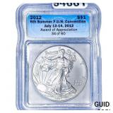 2012 Silver Eagle ICG  F.U.N. Con Award of Apprec.