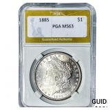 1885 Morgan Silver Dollar PGA MS63