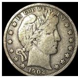 1902 Barber Half Dollar LIGHTLY CIRCULATED
