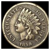 1859 Indian Head Cent NEARLY UNCIRCULATED