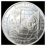 1996A Germany Silver 10 Mark .3114oz ASW