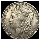 1892 Silver Morgan Dollar NEARLY UNCIRCULATED