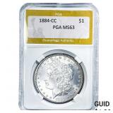 18884-CC Morgan Silver Dollar PGA MS63