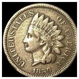 1859 Copper-Nickel Indian Head Cent NEARLY UNCIRCU