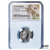 Roman Constantine I AD 307-377 BI Nummus NGC AU