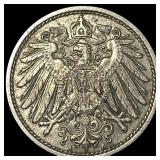 1905-A Germany Copper Nickel 10 Pfennig