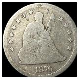 1876 Silver Seated Liberty Quarter NICELY  CIRCUL