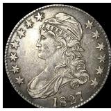 1827 Capped Bust Half Dollar NEARLY  UNCIRCULATED