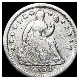 1851-O Silver Seated Liberty Half Dime ABOUT  UNC