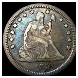 1876-CC Silver Quarter Dollar NEARLY UNCIRCULATED