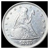 1875 Silver Twenty Cents CHOICE AU