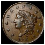 1836 Coronet Head Large Cent NEARLY UNCIRCULATED