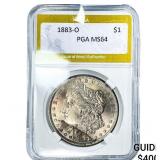 1883-O Morgan Silver Dollar PGA MS64