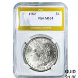 1902 Morgan Silver Dollar PGA MS64