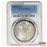 1884-CC Morgan Silver Dollar PCGS MS63