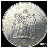 1974 France SIlver 50 Francs