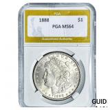 1888 Morgan Silver Dollar PGA MS64