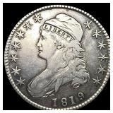 1819 Capped Bust Half Dollar LIGHTLY CIRCULATED
