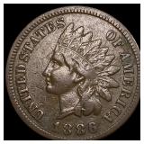 1886 Indian Head Cent NEARLY UNCIRCULATED