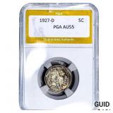 1927-D Buffalo Nickel PGA AU55