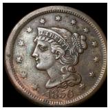 1856 Braided Hair Large Cent NEARLY UNCIRCULATED