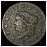 1816 Coronet Head Large Cent NICELY CIRCULATED