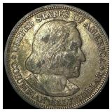 1893 Silver Columbian Half Dollar NEARLY UNCIRCULA