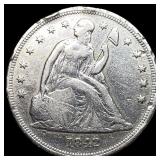 1842 Silver Seated Liberty Dollar HIGH GRADE