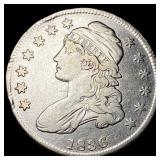 1836 Capped Bust Half Dollar NEARLY  UNCIRCULATED