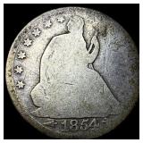 1854 Arrows Seated Liberty Half Dollar NICELY  CI