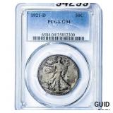 1921-D Walking Liberty Half Dollar PCGS G04