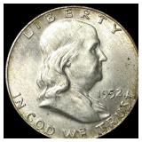 1952-D Silver Half Dollar Franklin UNCIRCULATED