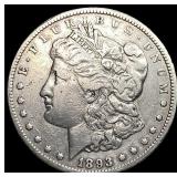1893-CC Silver Morgan Dollar ABOUT UNCIRCULATED