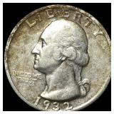 1932-D Silver Washington Quarter NEARLY UNCIRCULAT