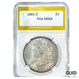 1882-O Morgan Silver Dollar PGA MS64