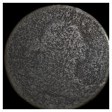 The coin is too worn to accurately identify. NICEL