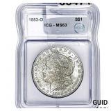 1883-O Morgan Silver Dollar ICG MS63
